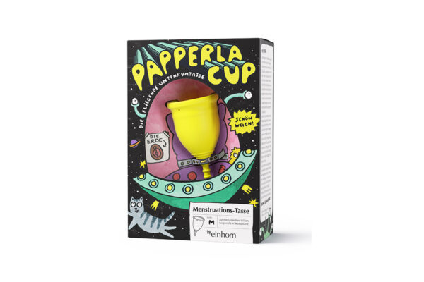 Einhorn - Menstruationstasse PapperlaCup mittel